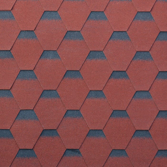 Red honeycomb tile