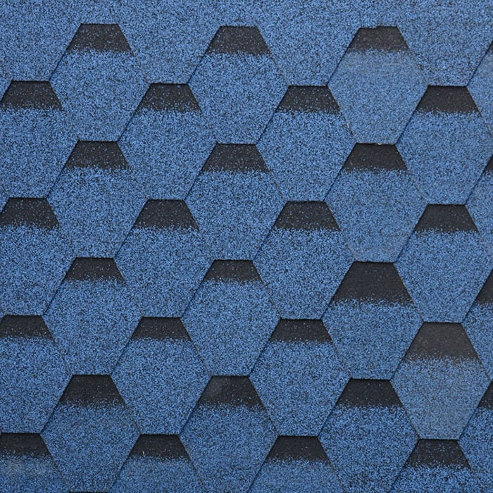 Blue honeycomb tile