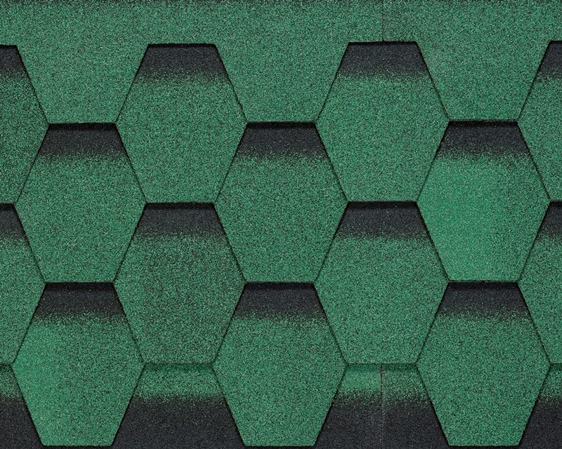 Green honeycomb tile